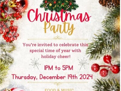 Christmas Party 2024 - Official invitation with festive decorations